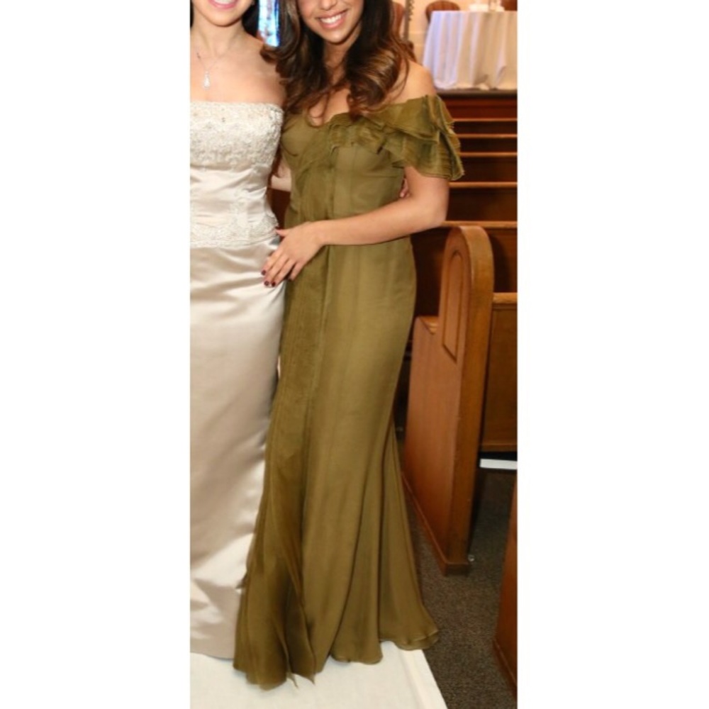 FINAL $6500 J mendel Silk Organza Gown Sz 4